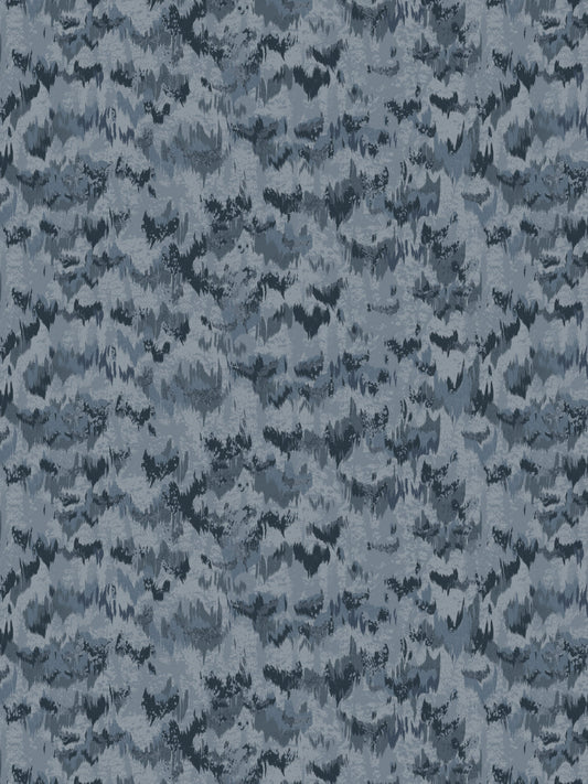'Owl' Wallpaper by Nathan Turner - Blue - Removable / 26 in. x 4.5 ft.