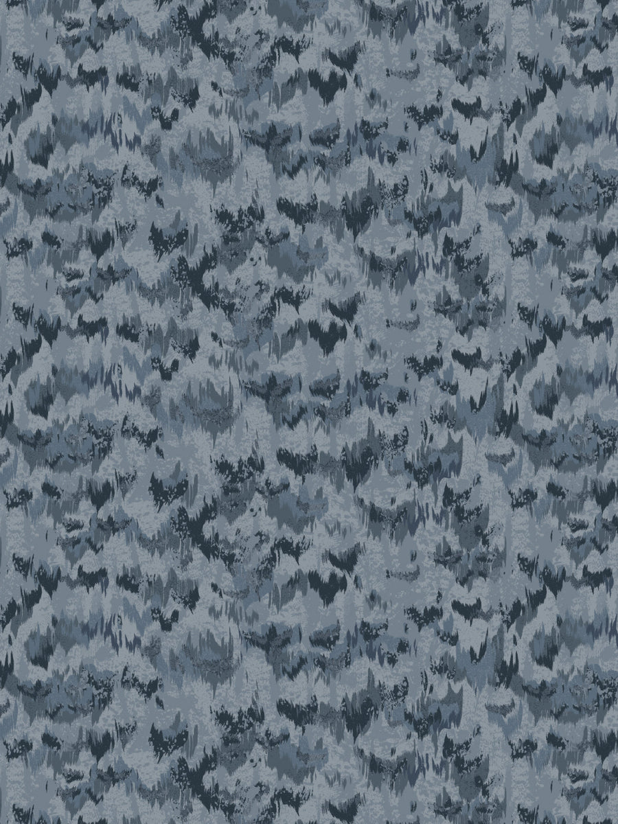 'Owl' Wallpaper by Nathan Turner - Blue - Removable / 26 in. x 4.5 ft.