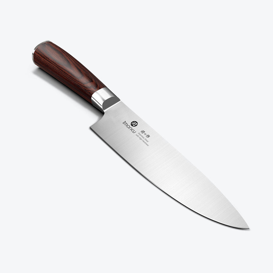 Pro Kitchen Knife 8'' Gyuto Chef Knife with Ergonomic Wooden Handle