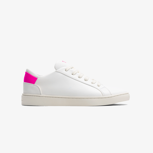 Men's Lace Up | White-Hot Pink | Size: 8