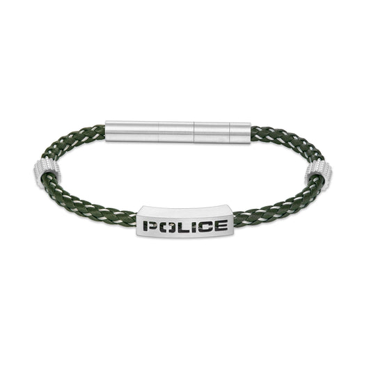Police Herren Armband Leder Edelstahl Grün Herrenarmband Lederarmband Lederband Armbänder Herren Lederband Armband Herren