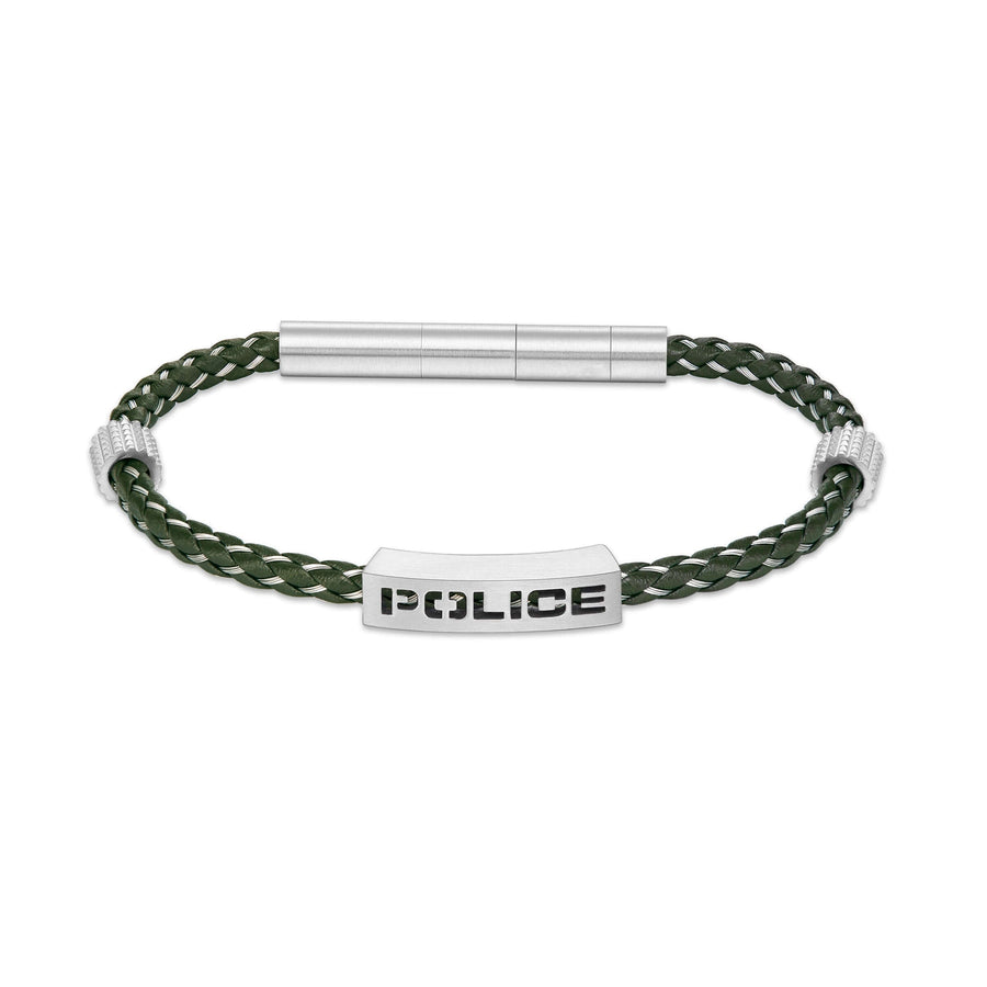 Police Herren Armband Leder Edelstahl Grün Herrenarmband Lederarmband Lederband Armbänder Herren Lederband Armband Herren