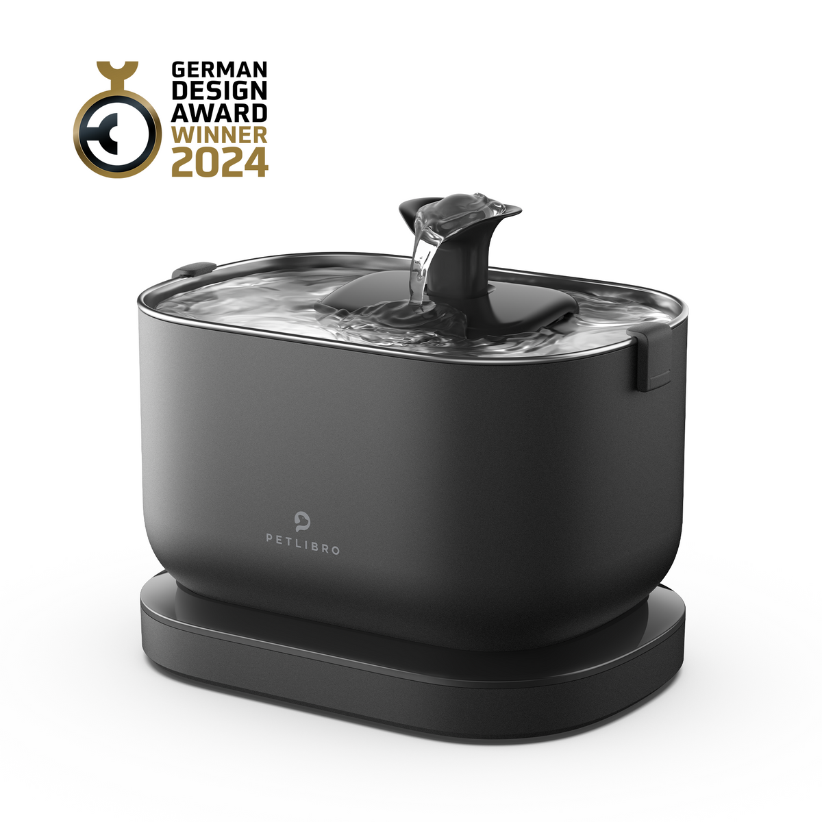Petlibro Dockstream Battery-Operated Water Fountain, Black / Dockstream, wireless cat fountain