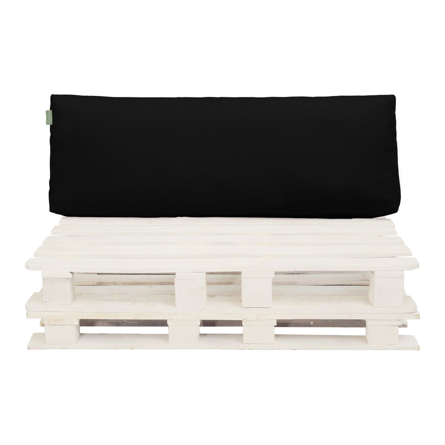 Water-Resistant Euro Pallet Back Cushions Outdoor Pallet Furniture Cushions - Black