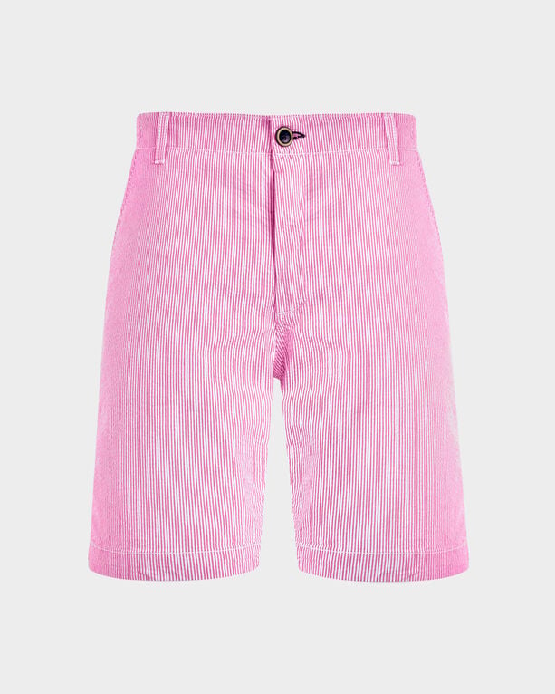 Vilebrequin - Men Cotton Bermuda Shorts Seersucker - Bermuda - Ponche - Pink - Size 42