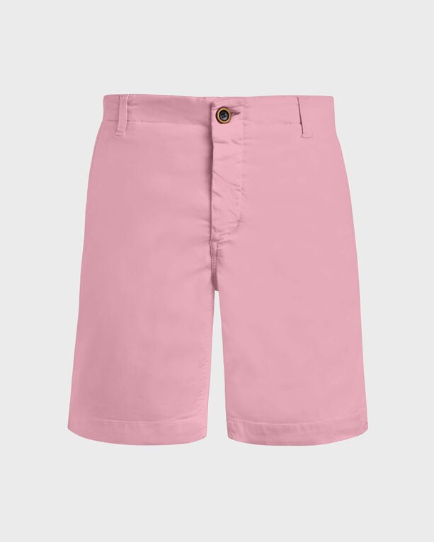 Vilebrequin - Men Tencel Bermuda Shorts Solid - Bermuda - Ponche - Pink - Size 34