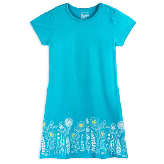 Toddler Short Sleeve T-Shirt Dress - FINAL SALE | Color: Lili's Garden | Size: 2T