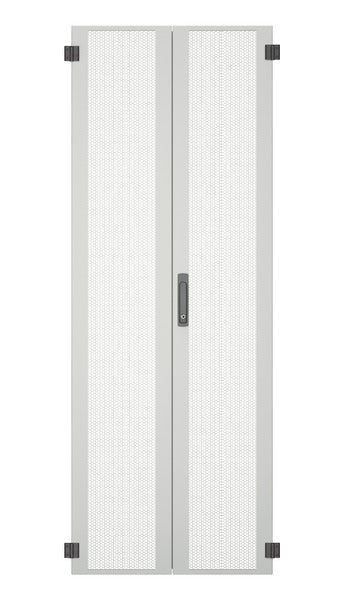 Tür für PRO 42HE, B=800, Stahl perf., 2-teilig, SH, RAL7035