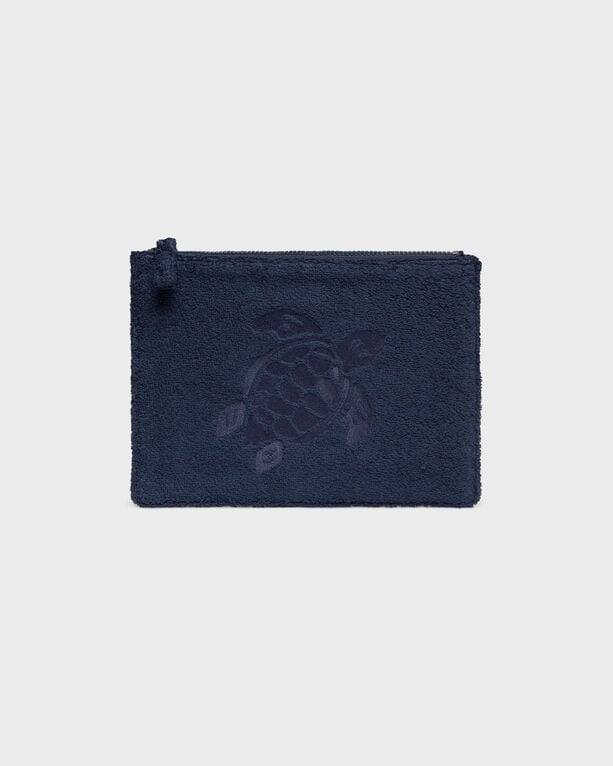 Vilebrequin - Terry Pouch Embroidered Turtle - Pouch - Polette2 - Blue - Size OSFA