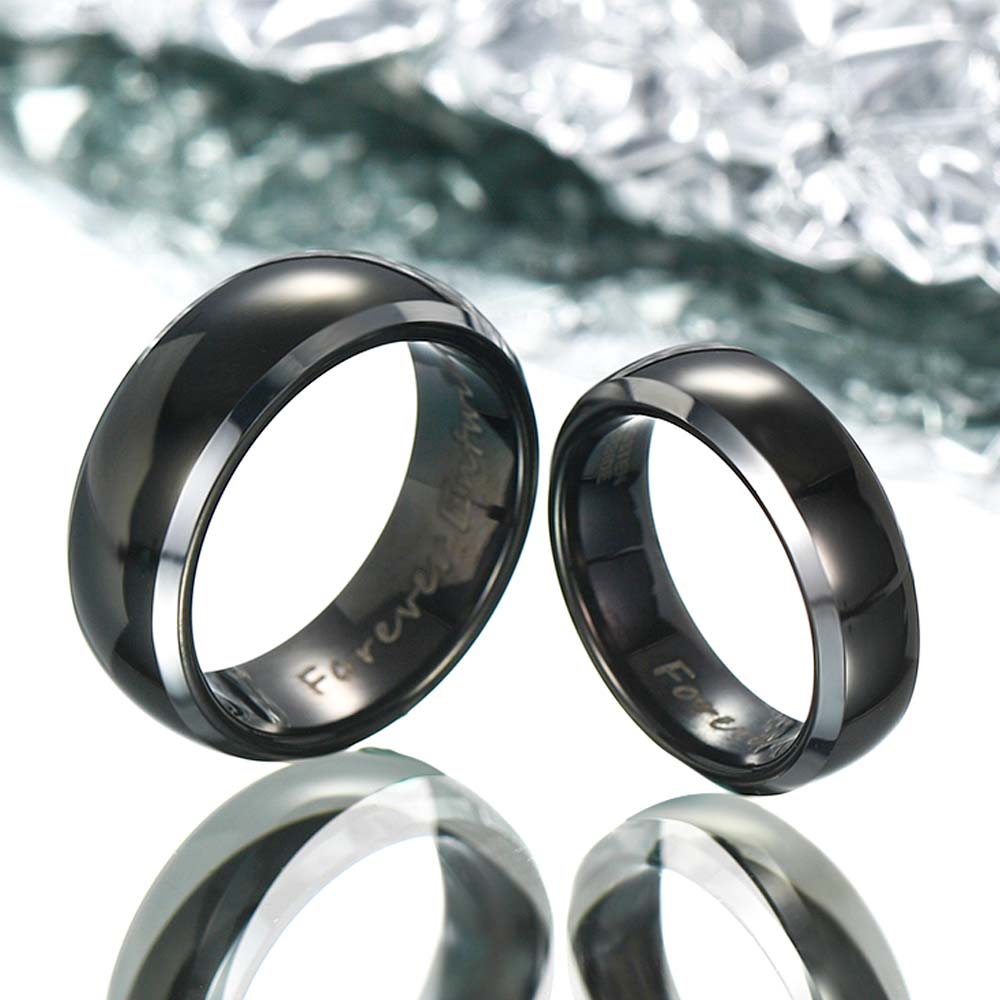 【Paar】Schlichter Wolfram Ring - Denker