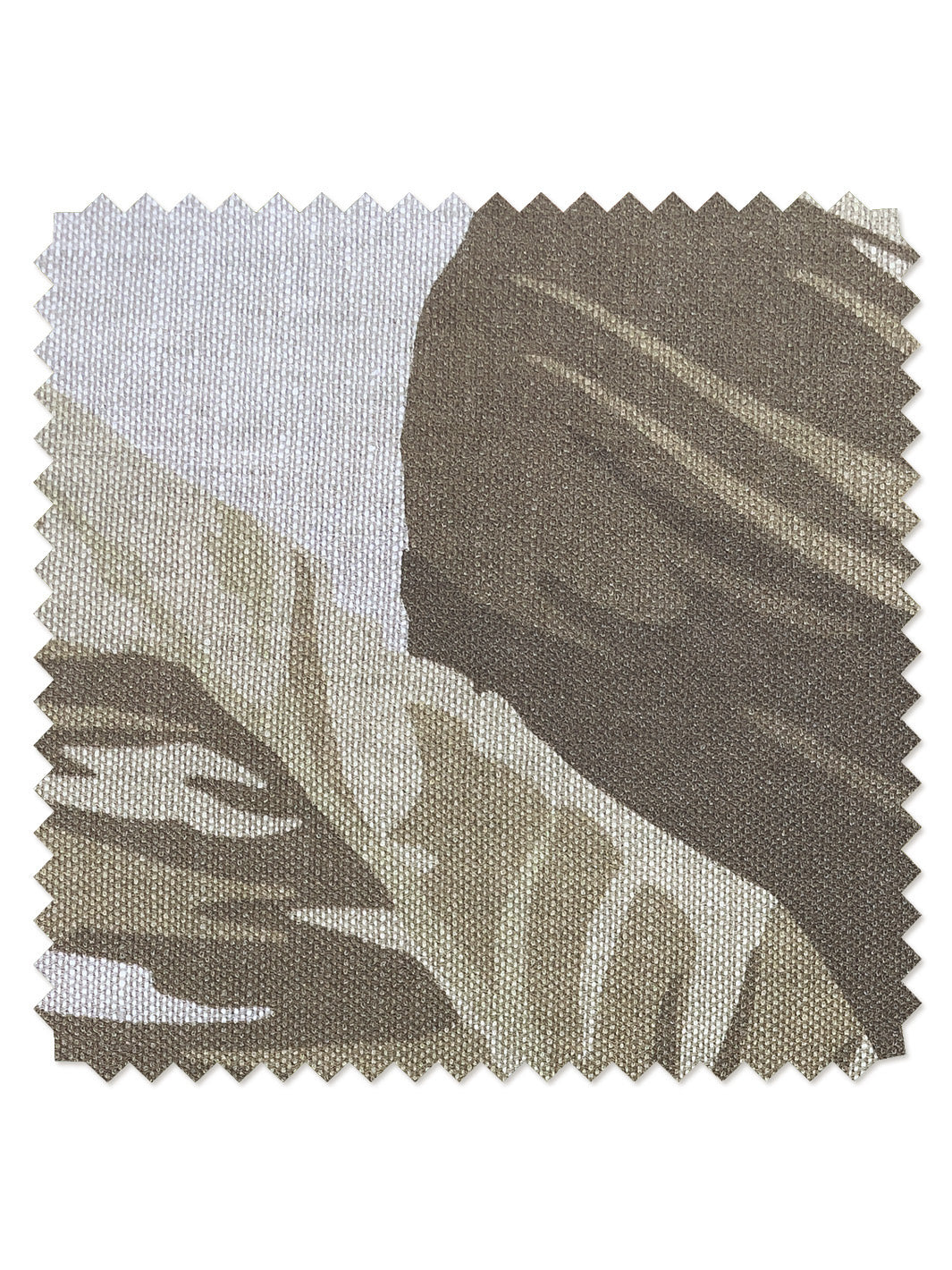 'Pacifico Palm' Flax Linen Fabric by Nathan Turner - Cappuccino - CALIFORNIA COTTON / YARD