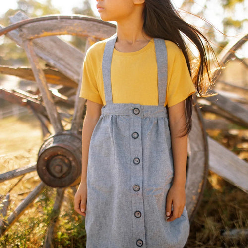 Parker Pinafore Skirt – 2-in-1 Skirt & Pinafore for Kids | Size: 4 y