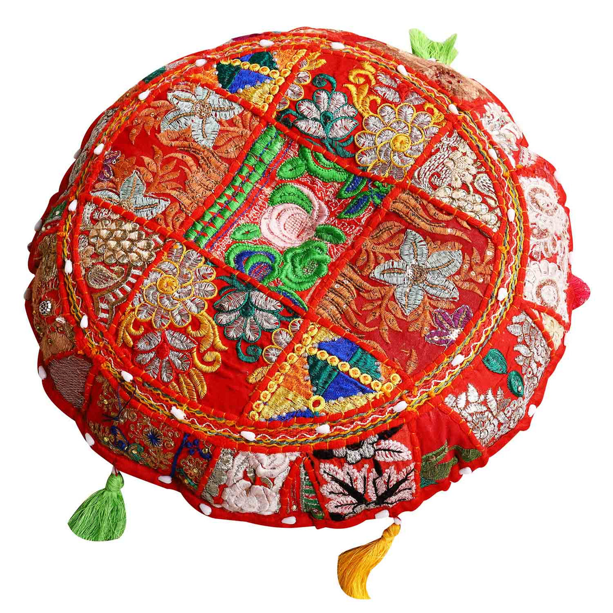 Patchwork Yogakissen Lali - Rot