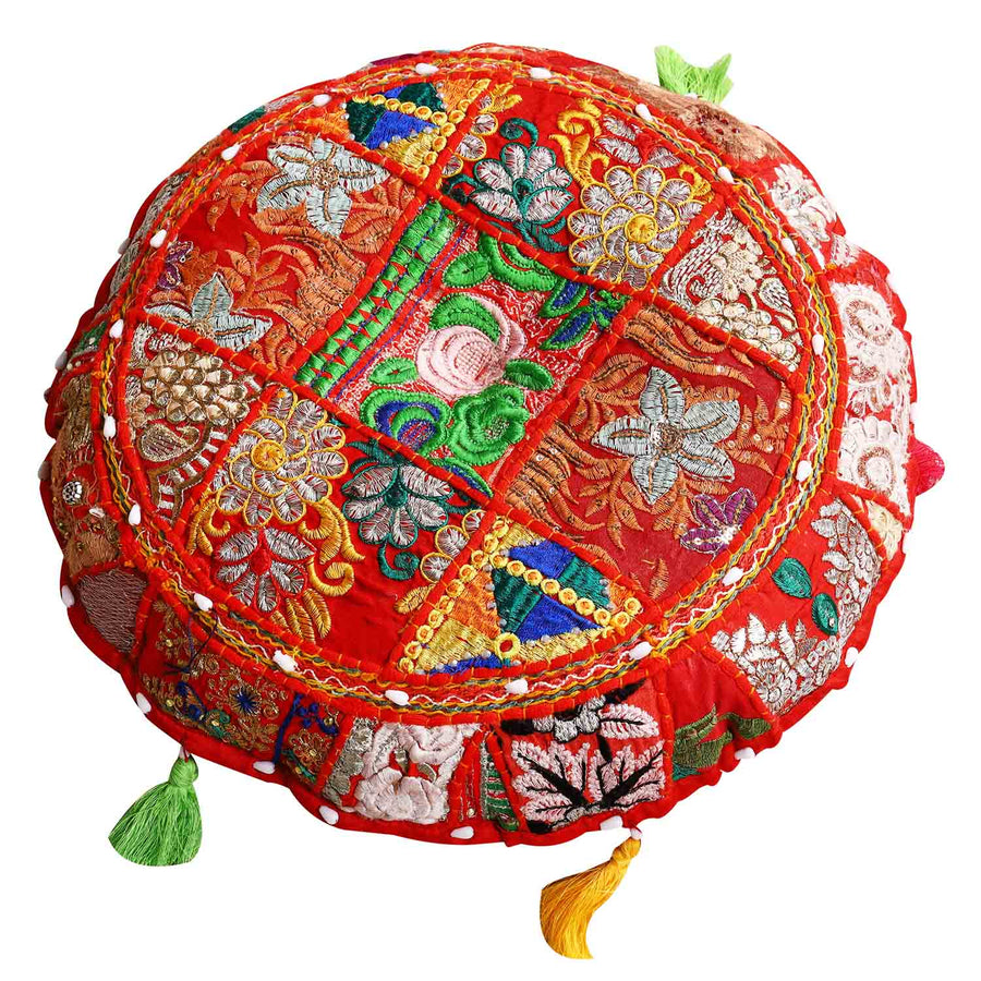 Patchwork Yogakissen Lali - Rot