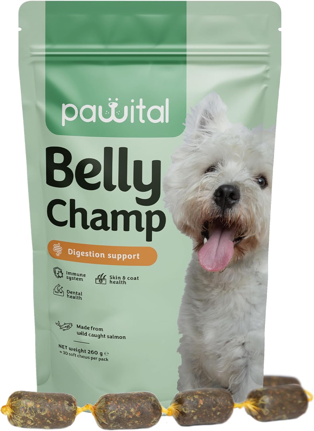 Pawital Belly Champ - Postbiotische Vollwertkost für die Darmgesundheit