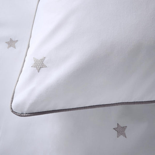 Dip & Doze Amongst The Stars Duvet Cover Double / Pebble Grey