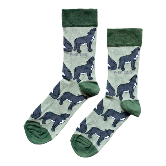 Save the Wolves Bamboo Socks | UK Adult 4-7
