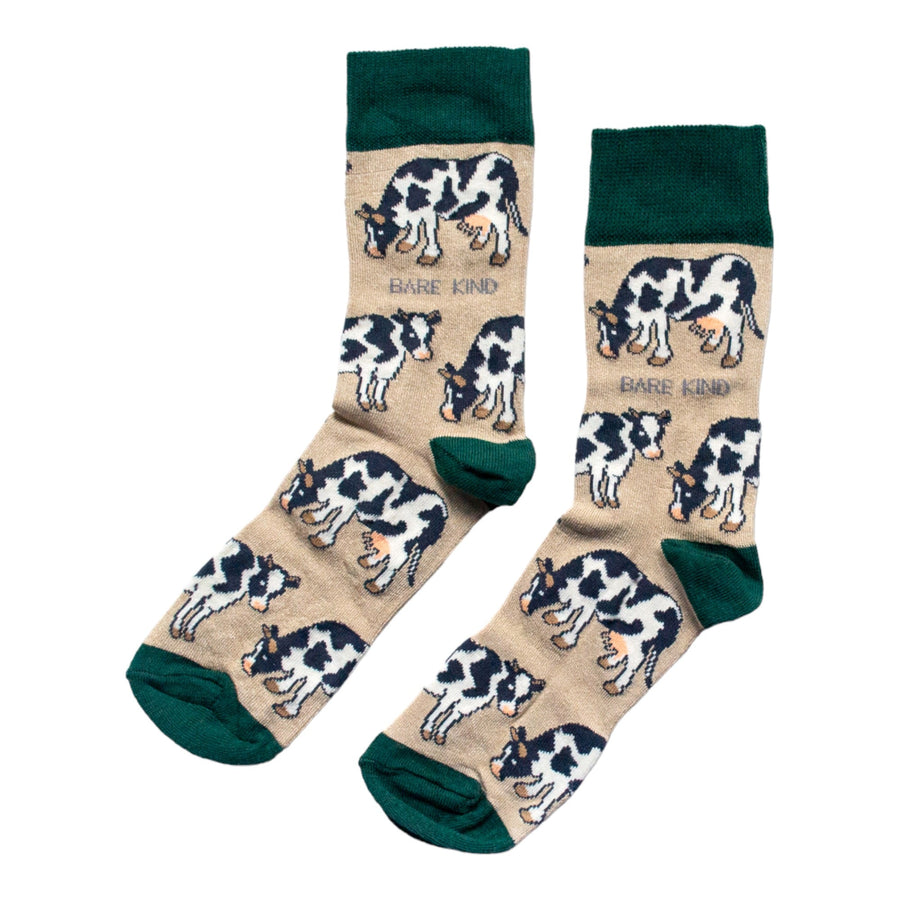 Save the Cows Bamboo Socks | UK Adult 7-11