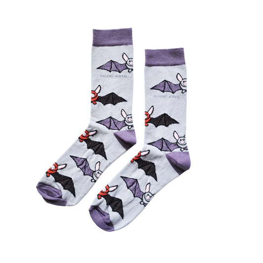 Save the Bats Bamboo Socks | UK Adult 7-11