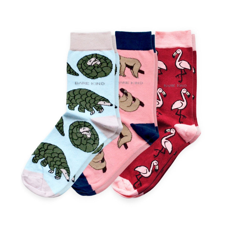 Pink Lover 3 Bamboo Sock Set | UK Adult 7-11