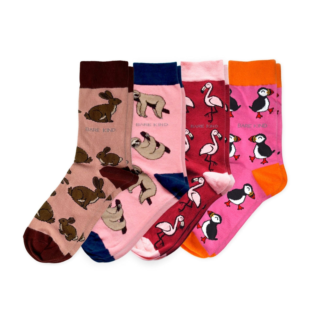 Pink Lover 4 Bamboo Sock Set | UK Adult 7-11