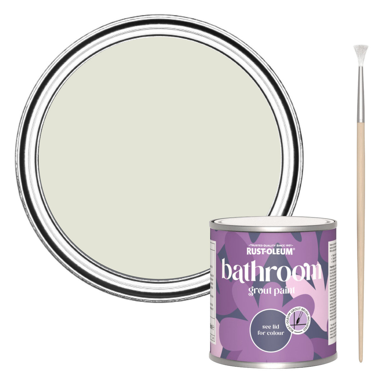 Rust-Oleum Beige Bathroom Grout Paint - Portland Stone 250ml