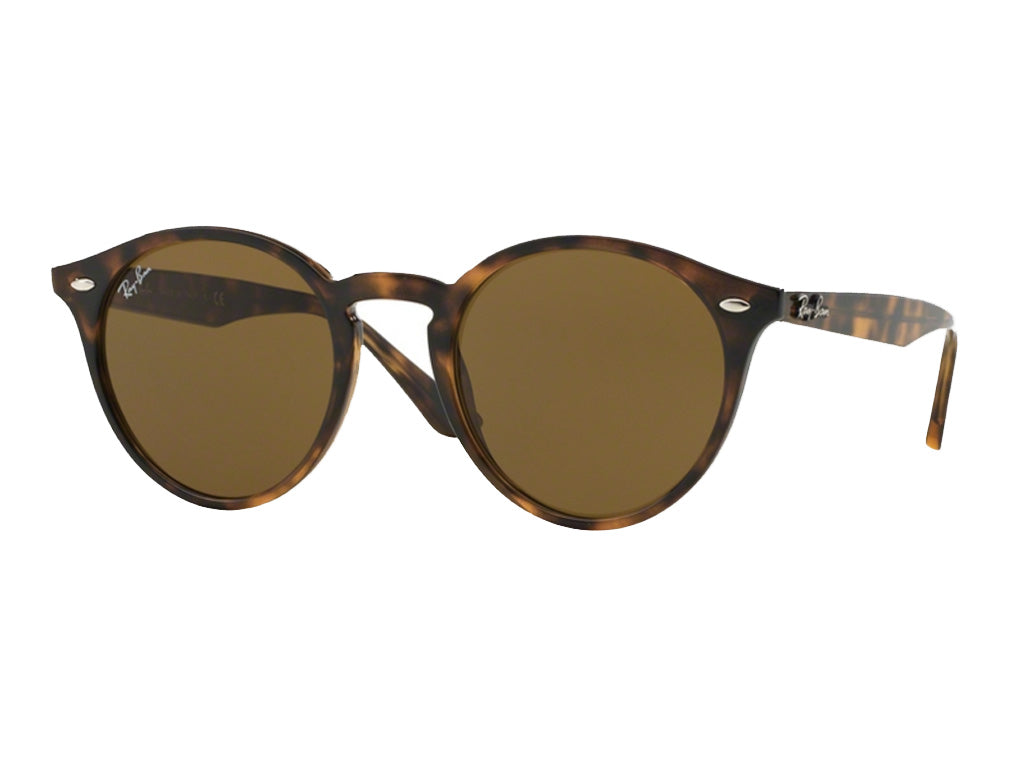 Ray - Ban RB2180 710/73 Unisex Sunglasses Injected Turtle  Round Normal