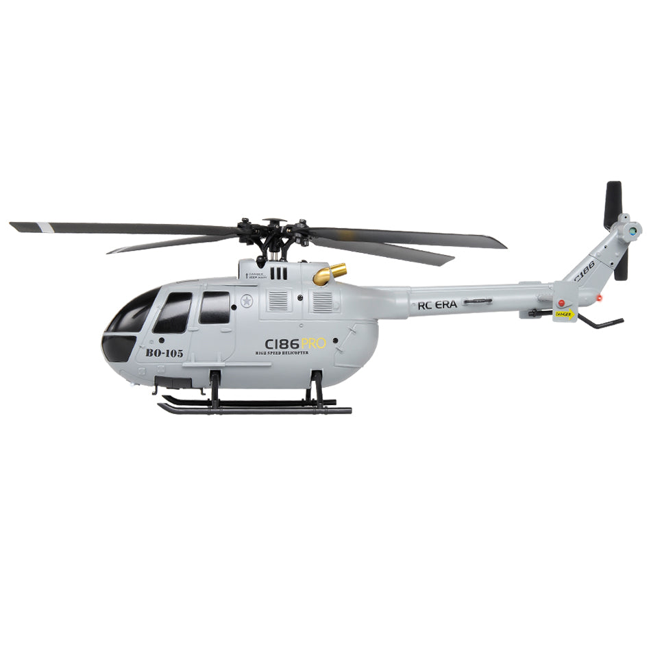 RC ERA C186 Pro BO105 Gyro Stabilized RTF Helicopter - Gray