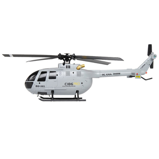 RC ERA C186 Pro BO105 Gyro Stabilized RTF Helicopter - Gray