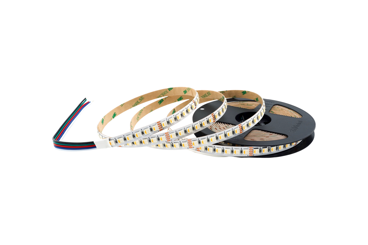 RGBW LED Streifen 10 mm – 120 LEDs/m 4-in-1, 24V, 19,2 W/m, 1566 lm/m, 5m – Kaltweiß 6500K CRI>80, IP20