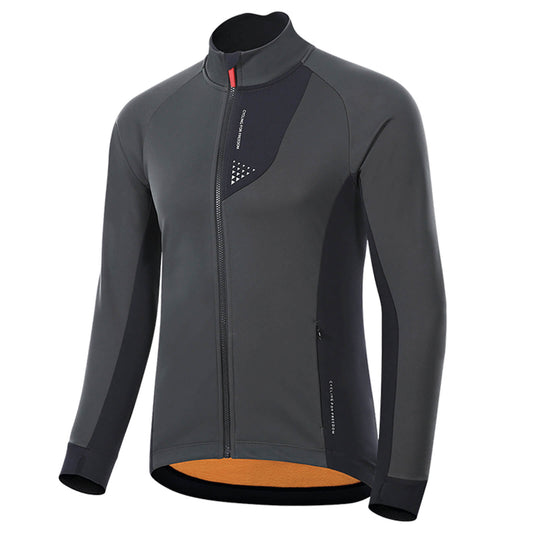 ROCKBROS Herren Winter Fahrradjacke Winddicht Atmungsaktiv mit Fleecefutter - M