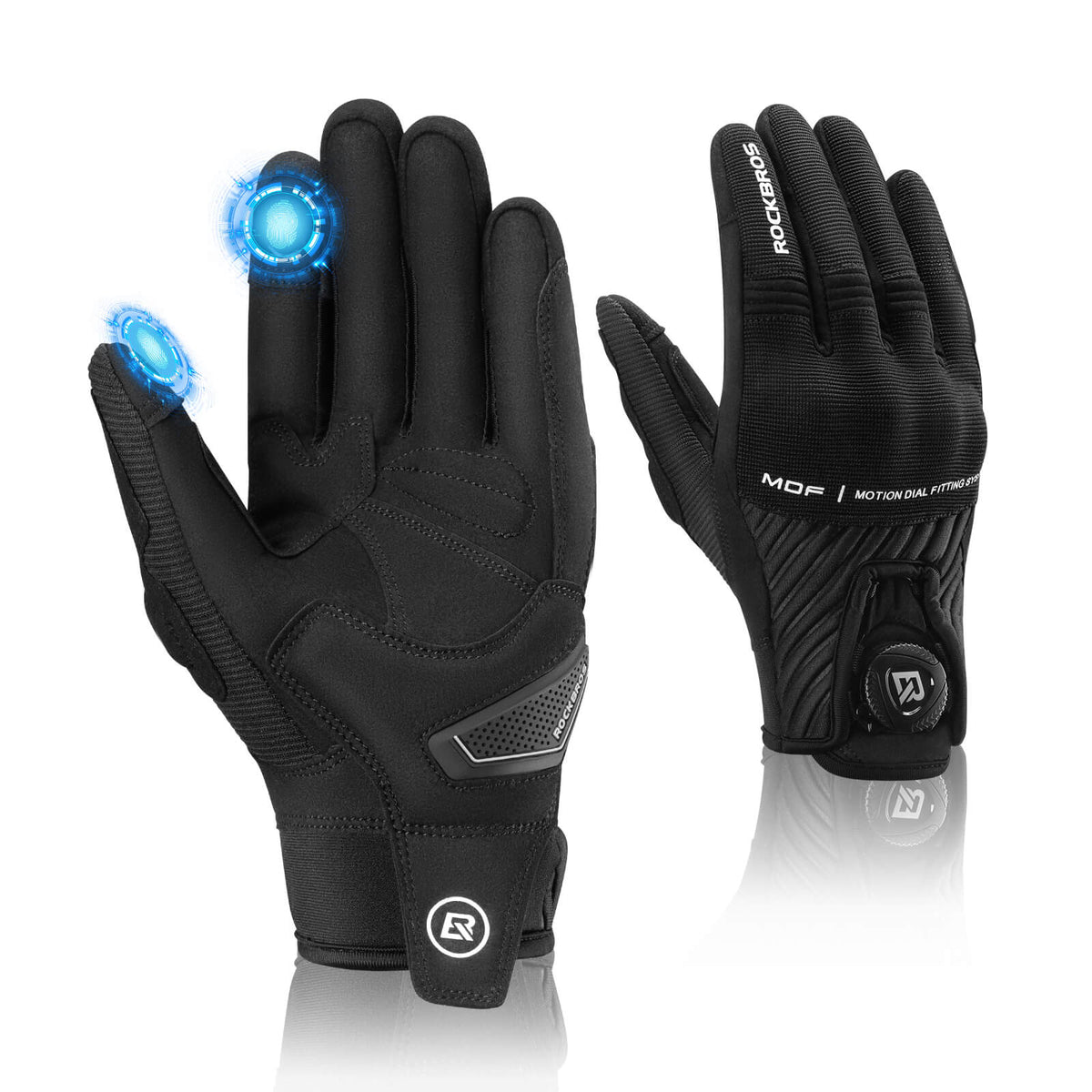 ROCKBROS Motorradhandschuhe Atmungsaktiv Handschuhe Touchscreen - S