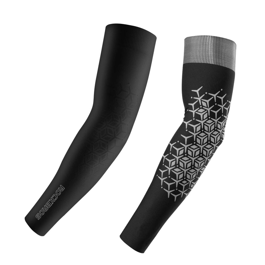 ROCKBROS Armlinge Arm Sleeve Sonnenschutz Kühles Gefühl Schnell Trocknend - Schwarz / S