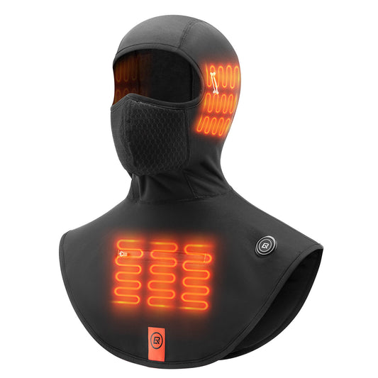 ROCKBROS Beheizte Balaclava Winter Warme  Gesichtsmaske Winddicht - S