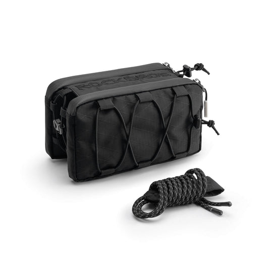 Oberrohrtasche Rahmentasche mit Schultergurt - Schwarz