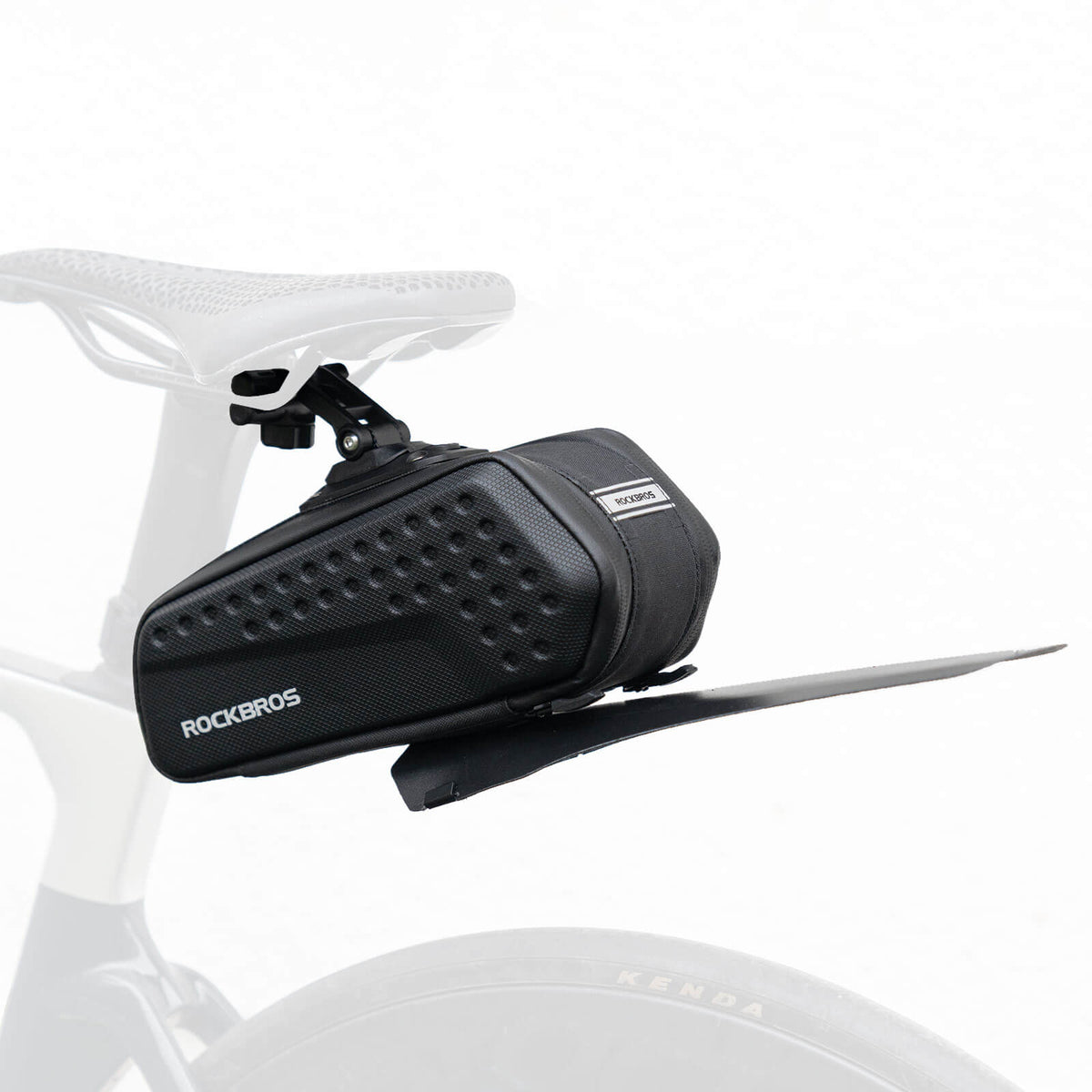 ROCKBROS Fahrrad Satteltasche mit Schutzblech Wasserabweisend 1,3L/0.8L - Stil A-1.3L