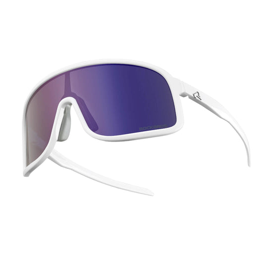 Polarisierte Fahrradbrille der Shadow Serie (UV400) - Lila-Weiß