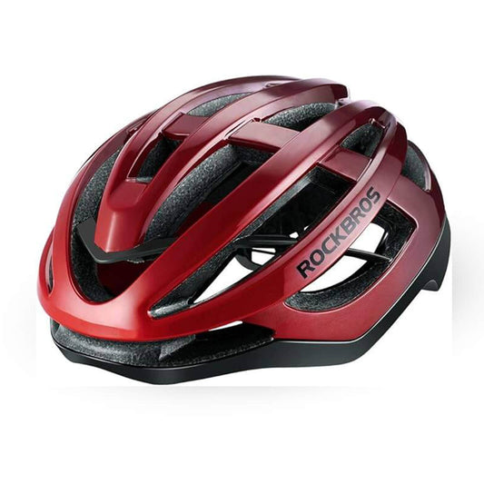 ROCKBROS Fahrradhelm MTB Rennradhelm Atmungsaktiv PC+EPS Magnetschnall - Rot / M