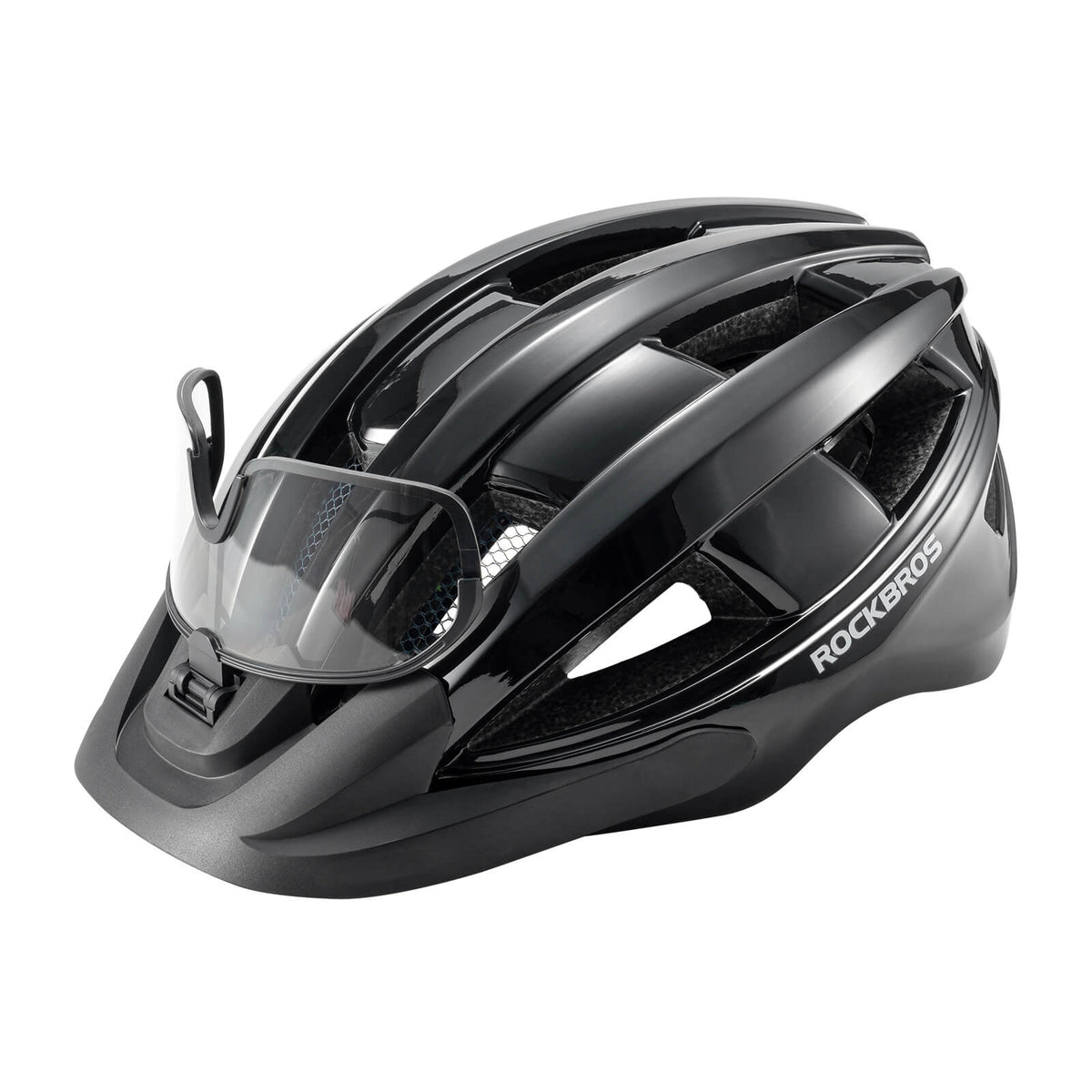 Fahrradhelm mit Rücklicht 55-61cm - Schwarz