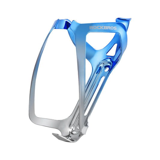 ROCKBROS Flaschenhalter Fahrrad Getränkehalter Leichtgewicht 30g - Blau Silber