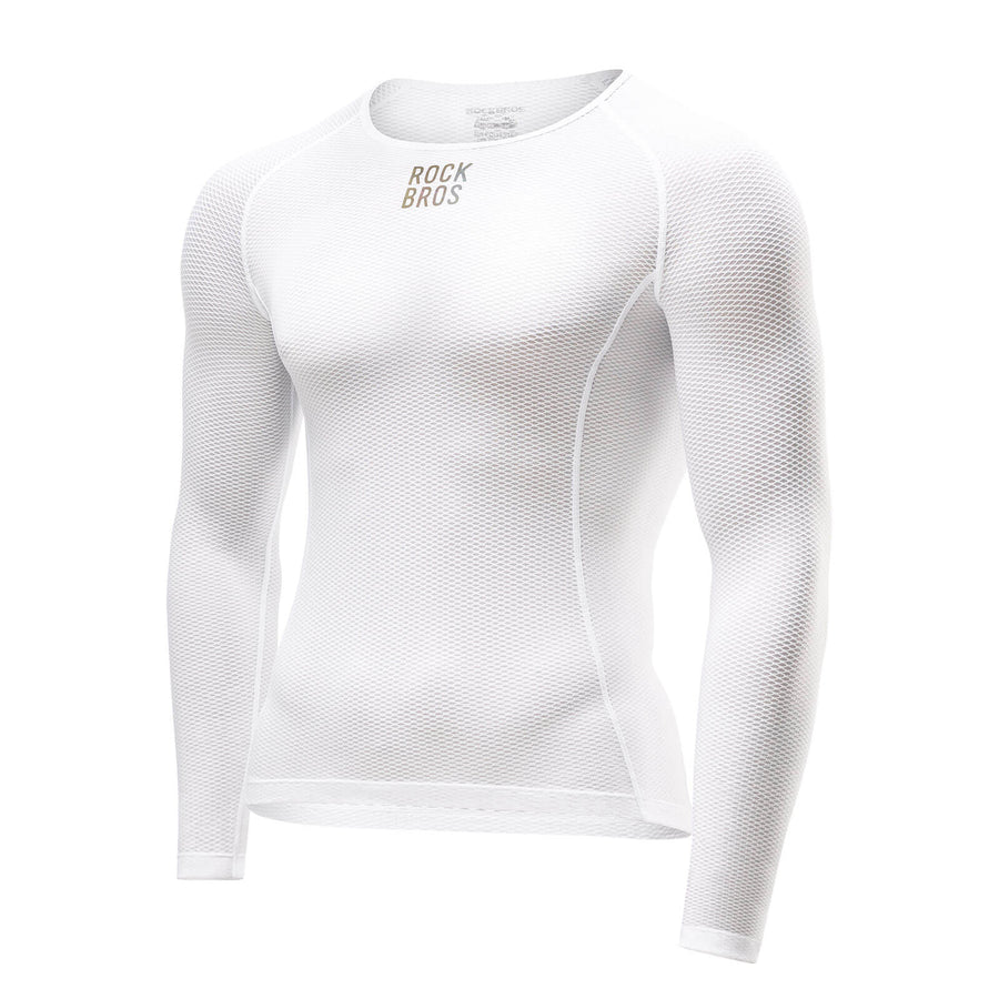 ROCKBROS Herren Langarm-Radtrikot Funktionsshirt Fahrrad Jersey Schnell Trocknen - XS/S