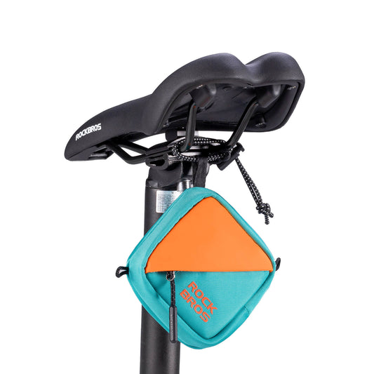 ROCKBROS Mini Fahrrad Satteltasche Fahrradtasche Geldbörse mit Gurt 0,25L