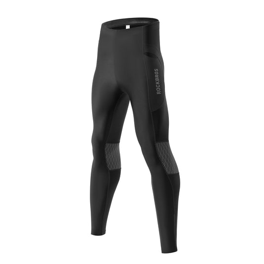 ROCKBROS Winter Thermo-Fahrradhose Fleece-Kompressions-Leggings 3 Taschen - S