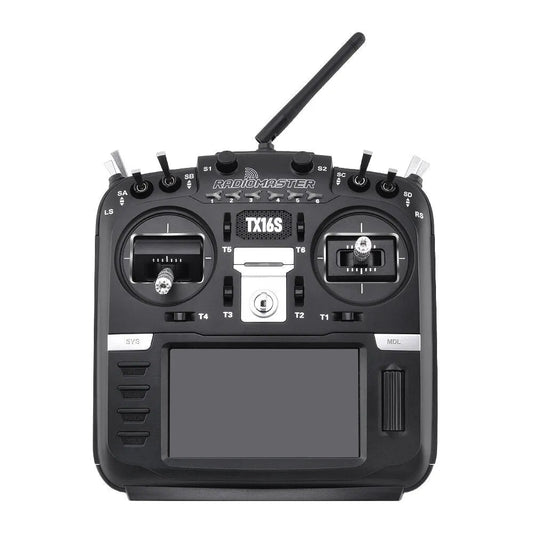 RadioMaster TX16S Hall Sensor Gimbals 2.4G 16CH Multi-protocol RF System OpenTX Mode2 Transmitter with TBS MicroTX V2 - - Throttle on the Left / CN