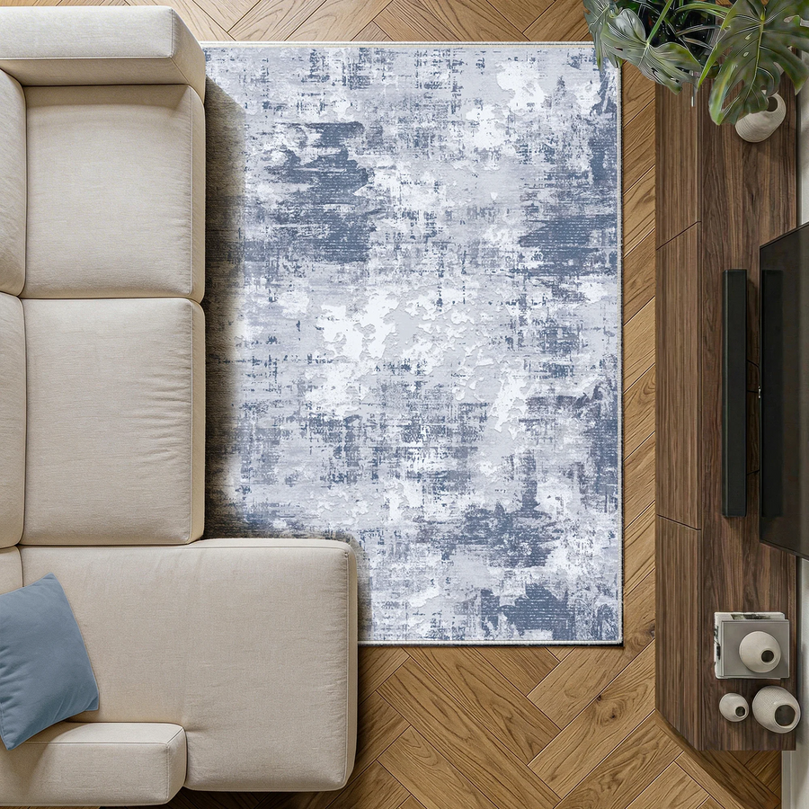 Ravine - Abstract Washable Medium Area Rug - 120x170cm