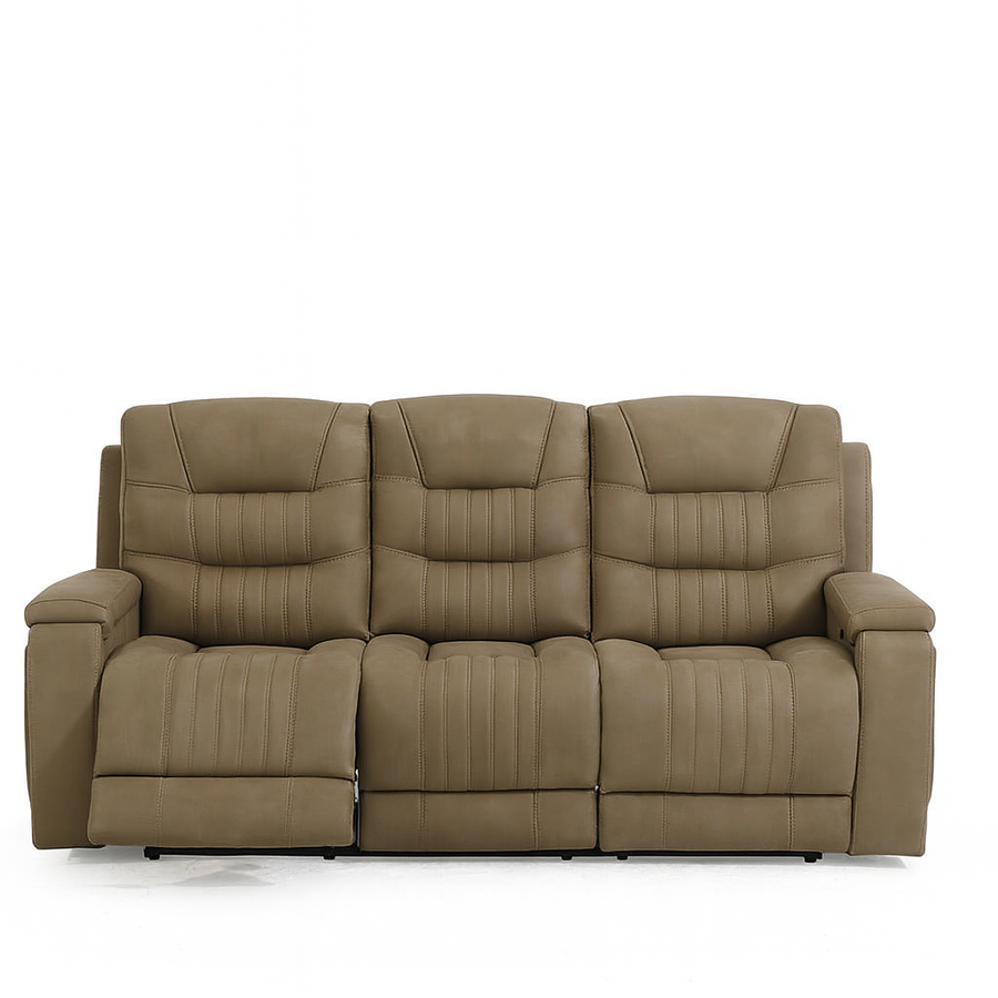 Wander Fabric Power Recliner Sofa Collection - Stone / 2 Seater