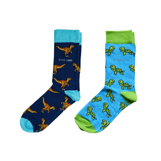 Reptiles Bamboo Socks Bundle of 2 | UK Adult 7-11
