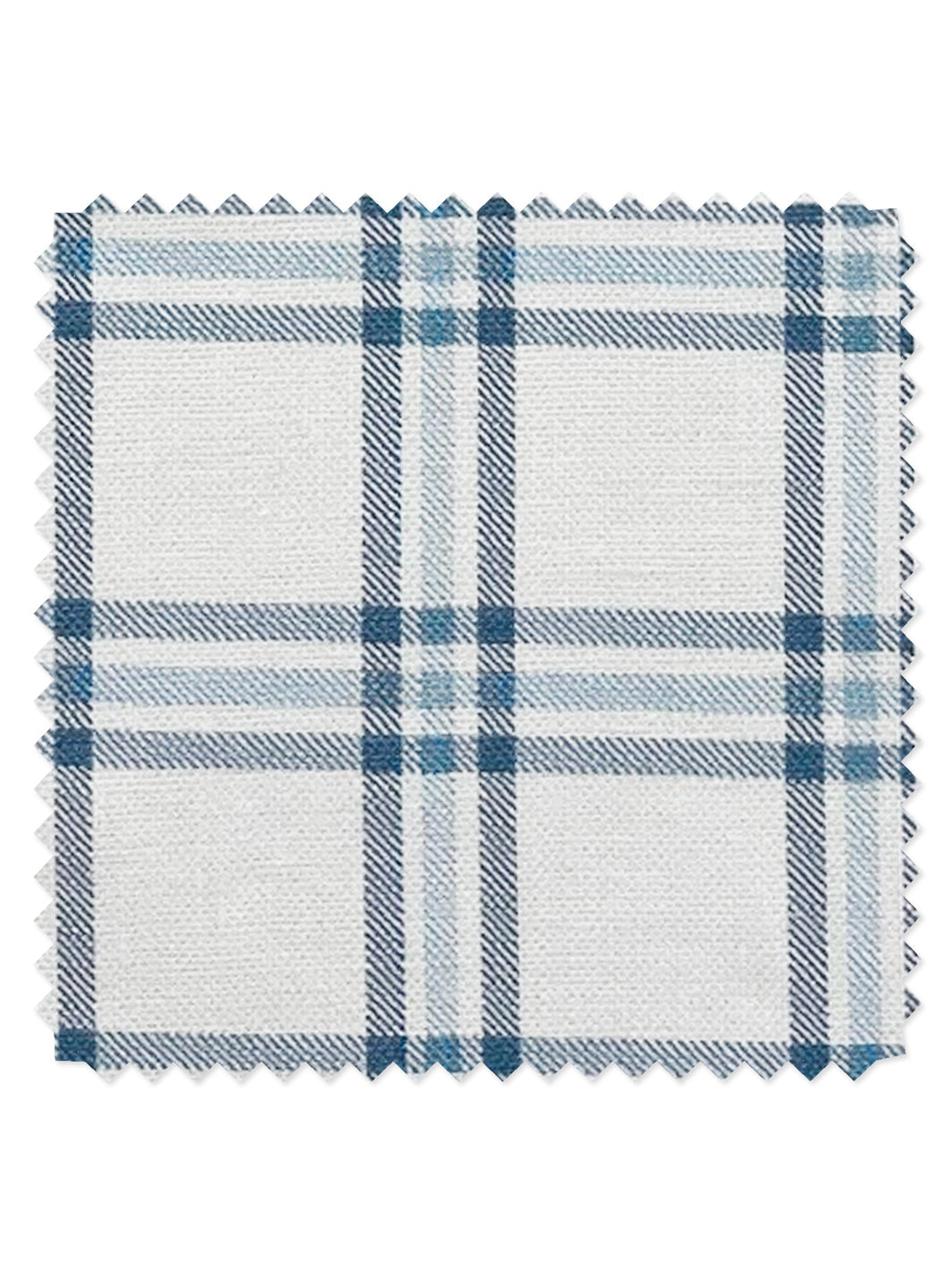 Rogers Plaid' Linen Fabric by Nathan Turner - Blue - LINEN / YARD