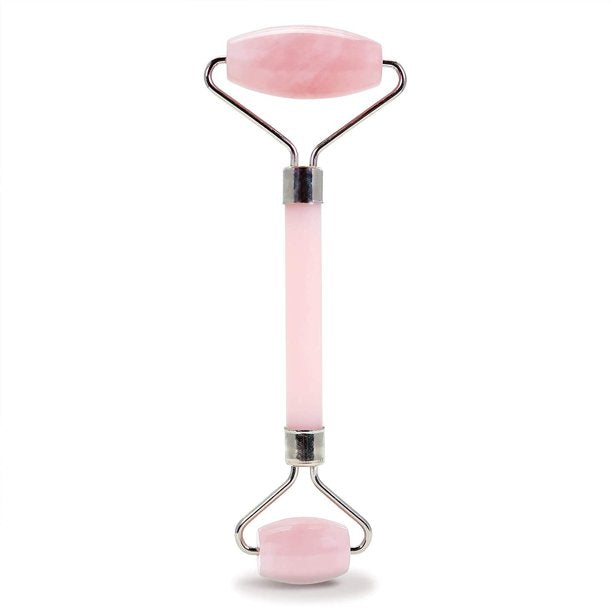 Double Sided Rose Quartz Crystal Rollers (Eyes & Face-pack of 2)