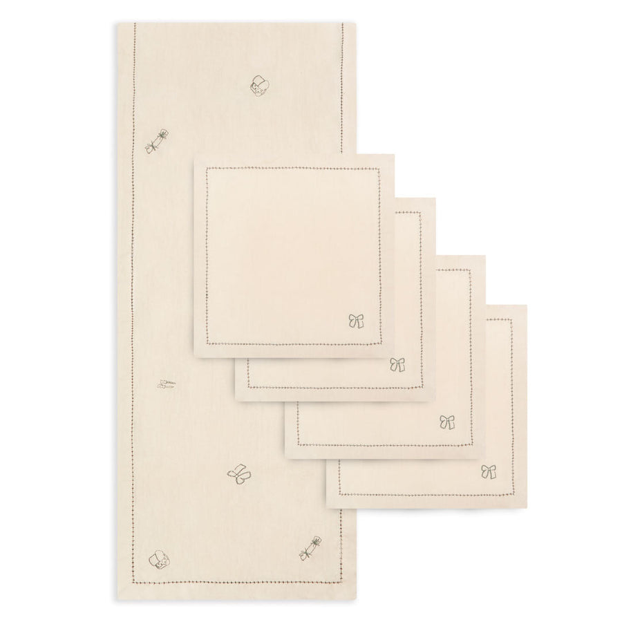 Christmas Table Linen Set - Natural